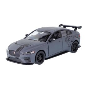   Makett autó, 1:38, Kinsmart, Jaguar XE SV Project 8, szürke