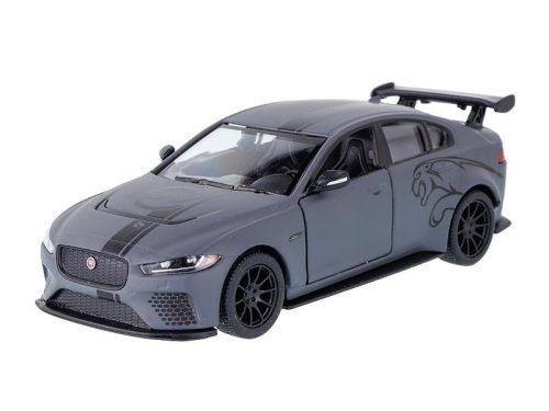 Makett autó, 1:38, Kinsmart, Jaguar XE SV Project 8, szürke