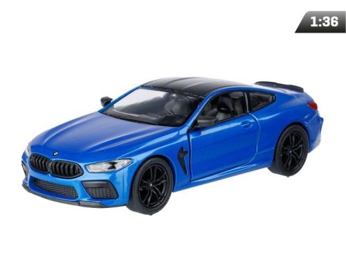 Makett autó, 1:36, Kinsmart BMW M8 Competition Coupé, kék