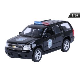 Makett autó, 01:34, 2008 Chevrolet Tahoe, POLICE fekete.
