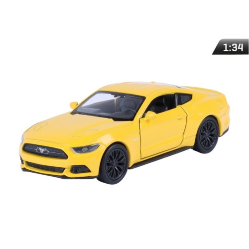 Makett autó, 01:34, 2015 Ford Mustang GT, sárga.