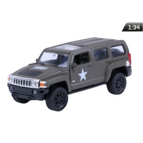 Makett autó, 01:34, HUMMER H3, US ARMY, khaki.