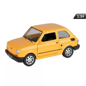 Makett autó, 01:34, PRL FIAT 126p, narancs.