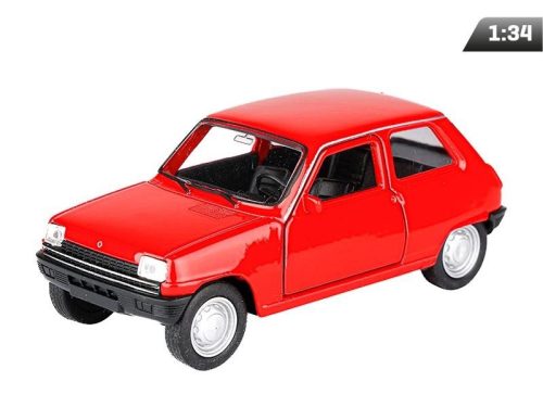 Makett autó, 1:34, Renault 5, piros