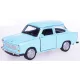 Makett autó, 01:34, kommunistTrabant 601, világoskék.