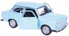 Makett autó, 01:34, kommunistTrabant 601, világoskék.