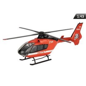 Makett autó, 01:43 Guard Helikopter EC-135, piros.