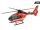 Makett autó, 01:43 Guard Helikopter EC-135, piros.