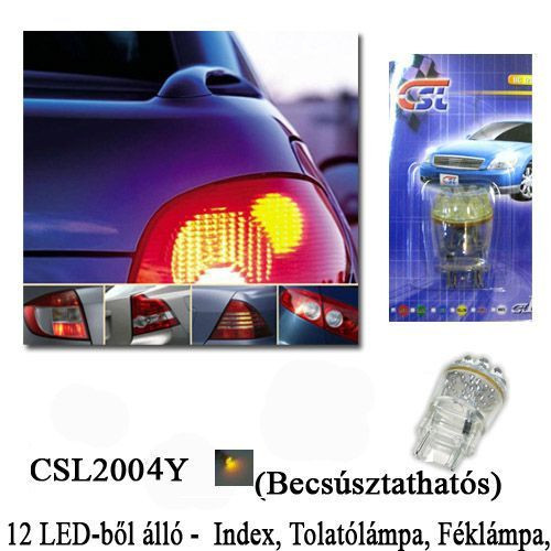 T20 21/5W sárga LED izzó - CSL2004Y
