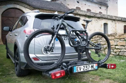 Nosič elektrokol na tažné zařízení Buzzrack Scorpion Lite 2 (2+1 kolo)