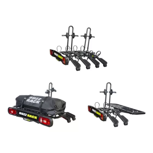 Kerékpártartó vonóhorogra TwinBuzz (moduláris, rakodófelülettel)