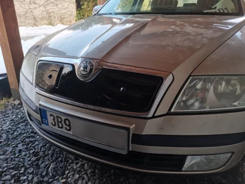 Hűtőrács téli takaró Škoda Octavia II. 2004-2008 (felső)