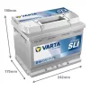 Autóakkumulátor Varta Silver Dynamic 63Ah, 12V, 610A, D15