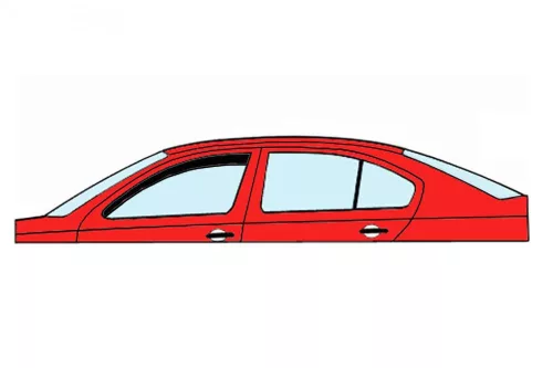 Honda Civic 1995-2001 (első, sedan) Heko légterelő