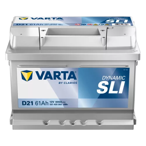 Autóakkumulátor Varta Silver Dynamic 61Ah, 12V, 600A, D21