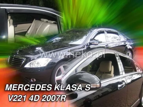 Mercedes S-Classe 2005-2013 (4 db, W221 hosszú, hátsó 73cm) Heko légterelő