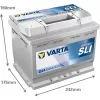 Autóakkumulátor Varta Blue Dynamic 60Ah, 12V, 540A, D24