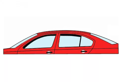 Peugeot 407 2004-2010 (4 db, sedan) Heko légterelő