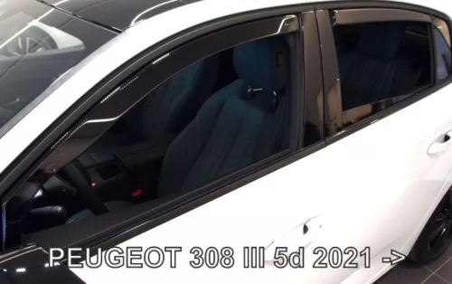 Peugeot 308 2022- (4 db, ferdehátú) Heko légterelő