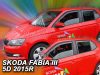 Skoda Fabia III. 2014-2021 (4 db, hátsó íves) Heko légterelő