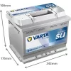 Autóakkumulátor Varta Blue Dynamic 60Ah, 12V, 540A, D43