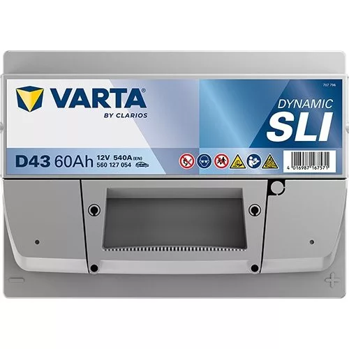Autóakkumulátor Varta Blue Dynamic 60Ah, 12V, 540A, D43