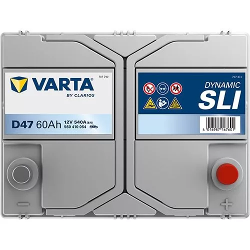 Autóakkumulátor Varta Blue Dynamic 60Ah, 12V, 540A, D47
