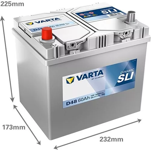 Autóakkumulátor Varta Blue Dynamic 60Ah, 12V, 540A, D48