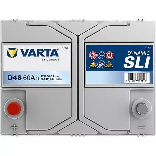 Autóakkumulátor Varta Blue Dynamic 60Ah, 12V, 540A, D48