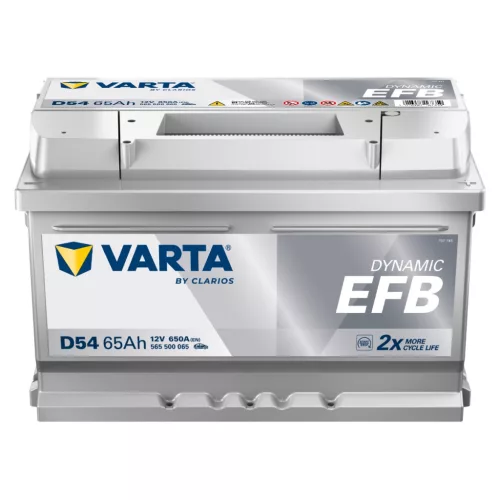 Autóakkumulátor Varta Blue Dynamic EFB 65Ah, 12V, 650A, D54