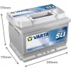 Autóakkumulátor Varta Blue Dynamic 60Ah, 12V, 540A, D59