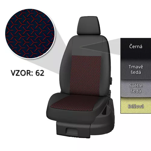 Přesné autopotahy Ford Transit 2014-  (8 míst)