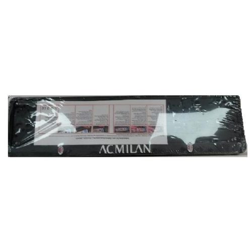 Rendszámtábla tartó, feliratos, logós, AC Milan (P325)