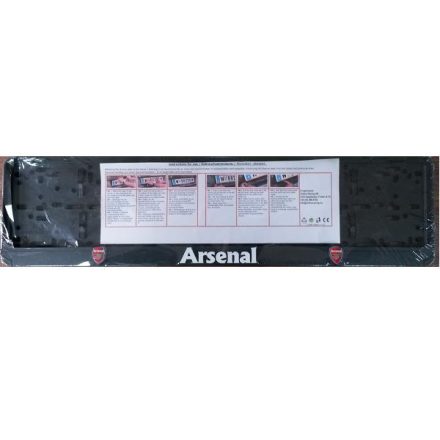 Rendszámtábla tartó, feliratos, logós, Arsenal (P324)