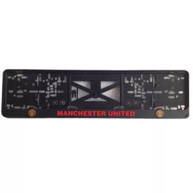   Rendszámtábla tartó, feliratos, logós, Manchester United (P311)