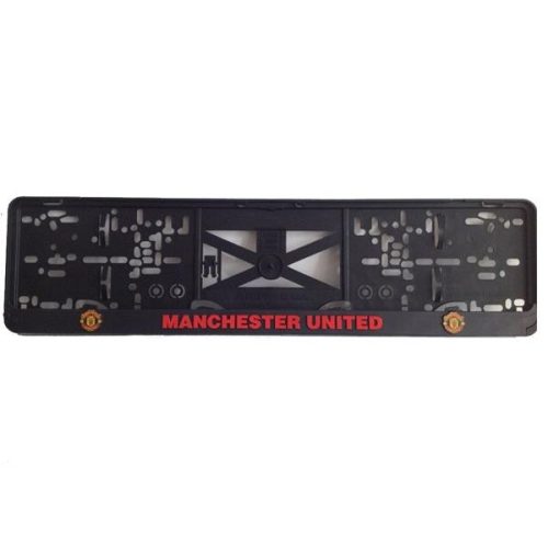 Rendszámtábla tartó, feliratos, logós, Manchester United (P311)