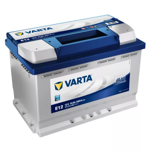 Autóakkumulátor Varta Blue Dynamic 74Ah, 12V, 680A, E12