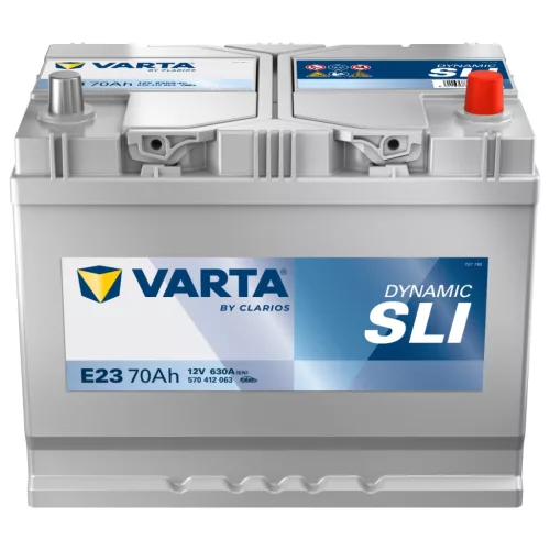 Autóakkumulátor Varta Blue Dynamic 70Ah, 12V, 630A, E23