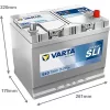Autóakkumulátor Varta Blue Dynamic 70Ah, 12V, 630A, E23