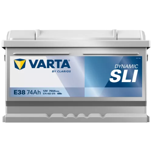 Autóakkumulátor Varta Silver Dynamic 74Ah, 12V, 750A, E38