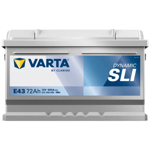 Autóakkumulátor Varta Blue Dynamic 72Ah, 12V, 680A, E43