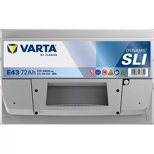 Autóakkumulátor Varta Blue Dynamic 72Ah, 12V, 680A, E43