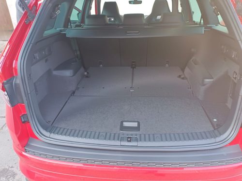 Skoda Kodiaq 2017- (7 személyes, lehajtott 3. sor) Novline méretpontos csomagtértálca