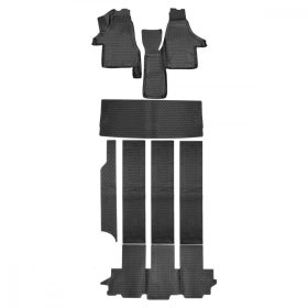   VW Transporter T6 2015- (Multivan, 7 személyes) Novline méretpontos gumiszőnyeg szett