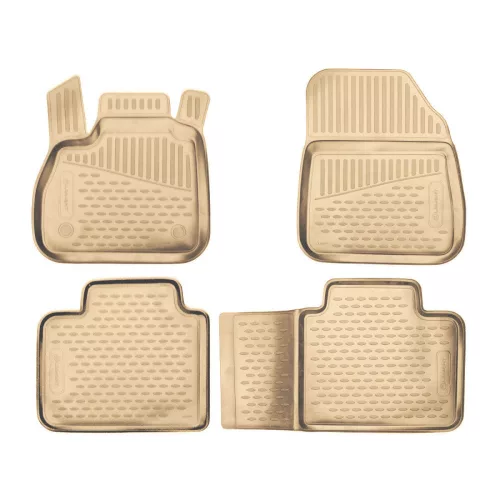 BMW 3 2019- (G20, sedan, bézs) Novline méretpontos gumiszőnyeg szett