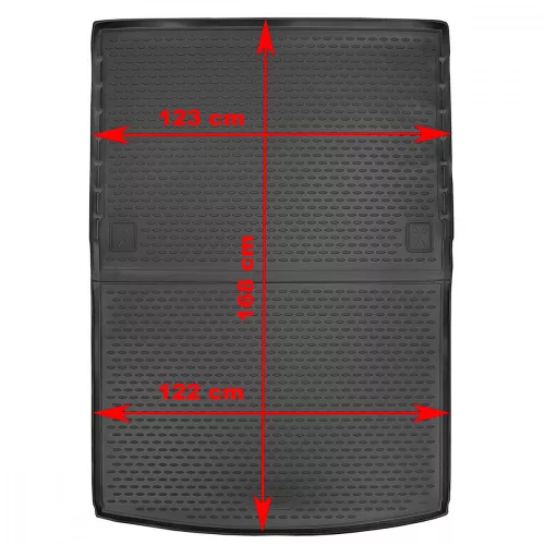 VW Caddy 2021- (2 személyes) Novline méretpontos csomagtértálca