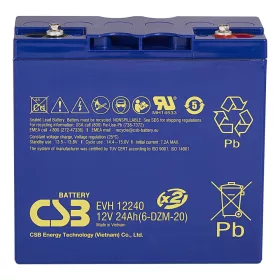 Tartalék akkumulátor CSB EVH12240 12V, 24Ah, 320A