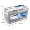 Autóakkumulátor Varta Blue Dynamic 80Ah, 12V, 740A, F17