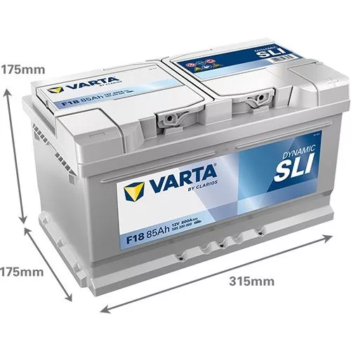 Autóakkumulátor Varta Silver Dynamic 85Ah, 12V, 800A, F18