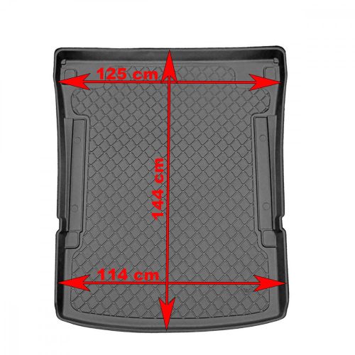 VW Caddy Maxi 2007-2020 (5/7 személyes) Aristar méretpontos csomagtértálca